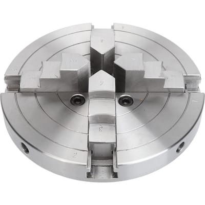 Mandrin de Tour 6 pouces 4 Mors 1POx8TPI Acier Allié Auto-Centrant Mandrin de Serrage Kit d'Accessoires