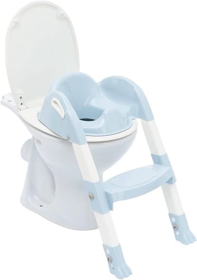 Toiletverkleiner - Zindelijkheidstrainer - Kind Zindelijk Maken - Ergonomische Handgrepen - 405 x 205 cm - Blauwe Bloem