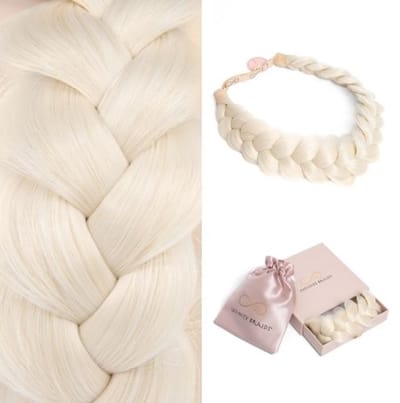 Infinity Braids - Viènne Messy Braid - Haarband - Haarband Dames - Haarbanden - Haarband Meisje - Messy Braid Viènne Diamond Frost