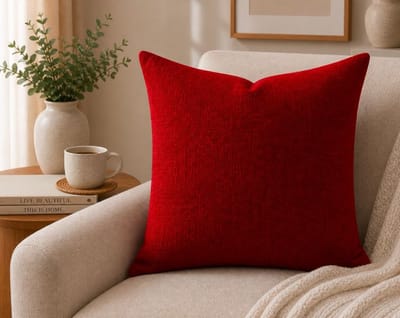 Timeless Linen Collection Kussenhoes - Wijnrood - 45x45 cm