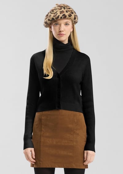 Q/S designed by - Dames jas - Maat XS - Vrouwen - ZWART - Viscose