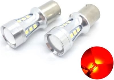 TLVX BA15S 1156 P21W High Power LED Rood Canbus Achterlicht / Remlicht / Autolamp / Car Light / Auto lampen / 12V (set, 2 stuks)