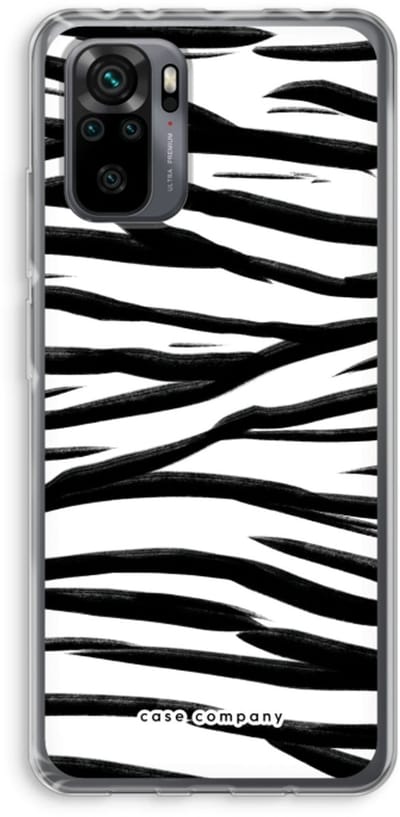 Case Company® - Hoesje geschikt voor Xiaomi Redmi Note 10 Pro hoesje - Zebra pattern - Soft Cover Telefoonhoesje - Bescherming aan alle Kanten en Schermrand