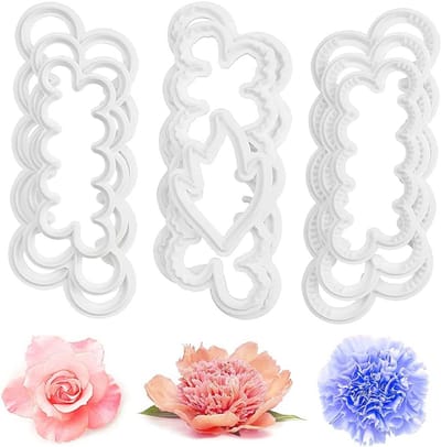 9-delige suikerwerk mal set voor het maken van bloemen, taartdecoratie en koekjes snijders