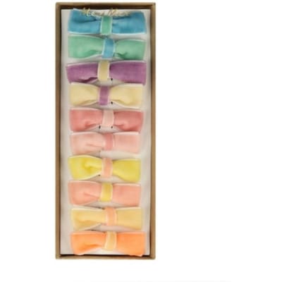 Meri meri pasen haarclips strikjes mini à 10 stuk velvet