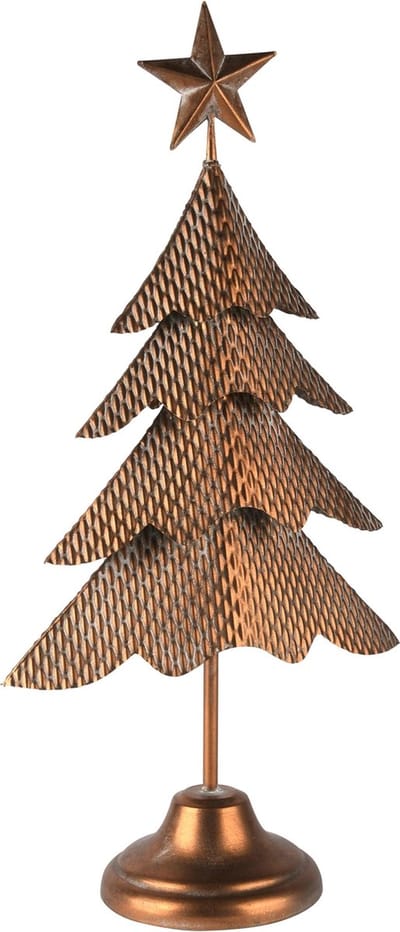 Dekoratief | Deco boom op voet, brons, metaal, 28x15x56cm | A245467