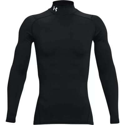 Under Armour UA CG Armour compressie Mock Heren Thermoshirt - Zwart - Maat XL