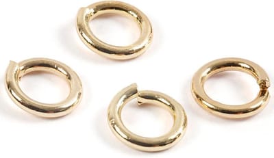 Ringen, dikte 0,7 mm, verguld, 500 stuk/ 1 doos