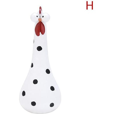 Hars Langnek Kip Ornamenten voor Tuin Binnenplaats Buitendecoratie Dwaas Kip Beelden Kantoor Desktop Figuurtjes