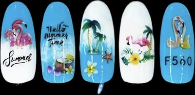 Nagelstickers Summer ( 560 ) 12 x 7.5 cm