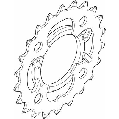 Shimano Acera FC-M361 Kettingblad 28T – 3x7/8-speed – 64 mm BCD – Staal – Zwart