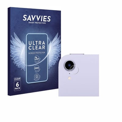 Savvies - Screenprotector voor Apple iPad Mini 7 2024 (ALLEEN Camera) - Folie Beschermfolie transparant 6 Stuks