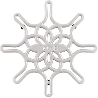 Emailleren Gietijzeren Koekenpan Trivet - 8 Inch - Oesterkleur