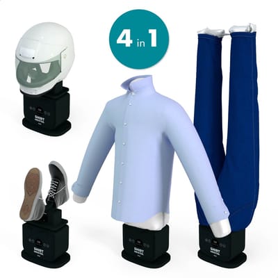 Shirtmeister Jack Automatische strijkdroger - Strijkpop - Hemden/blouse en broek strijksysteem - Strijkmachine voor overhemden, broeken, shirts, schoenen en helmen - Na 10 minuten een droog en kreukvrij shirt