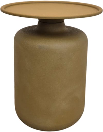 Deco4yourhome® - Salontafel - Bijzettafel - Rond - Geel - Oker - Yellow - Mustard - 42x42x52cm