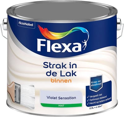Flexa - Strak In De Lak Binnenlak Mat - Violet Sensation - Mengverf - 2,5 L