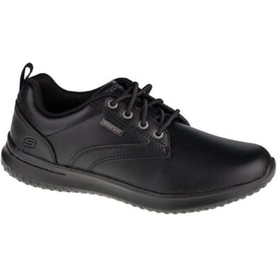 Skechers heren veterschoen - Zwart - Maat 41