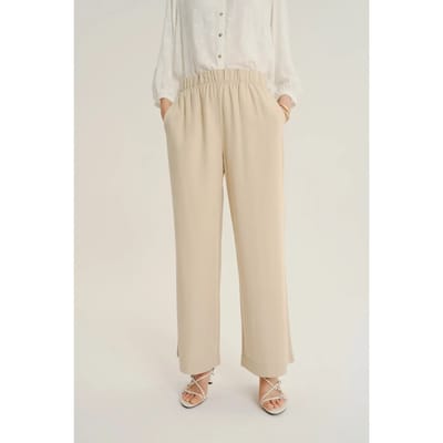 Ruime broek met elastische taille vrouw Greenpoint Regular March