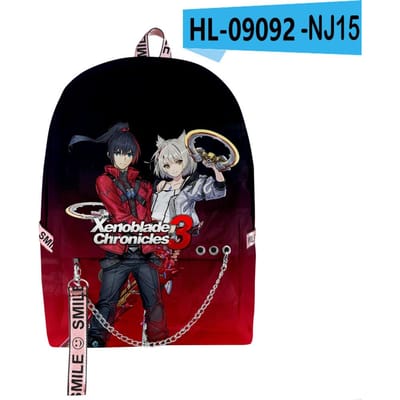 Klassieke Coole Xenoblade Chronicles 3 Game 3D Print Schooltassen Unisex Oxford Waterdichte Notitieboek multifunctionele Reistassen