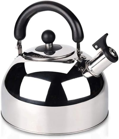 Waterkoker RVS - Theepot Fluitketel - Water Koken - Automatisch Fluit Signaal - 6L - Zilver