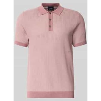 slim fit poloshirt met structuurpatroon model 'Brianoro'