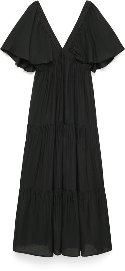 VERO MODA - VMVALENTINA SS ANKLE DRESS WVN EXP - Dames - Maxi jurken