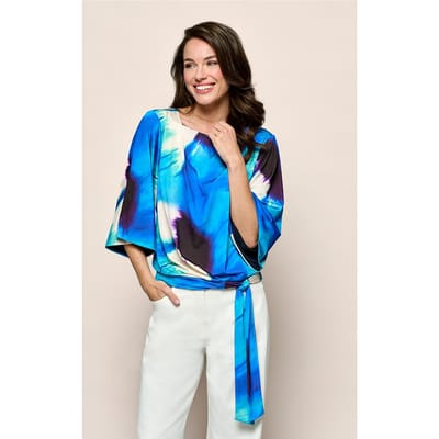 Miley Print Top Blauw / Multi