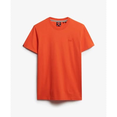Superdry T-shirt Essential Logo Emb Tee M1011245b Um2 Bold Orange Mannen Maat - M