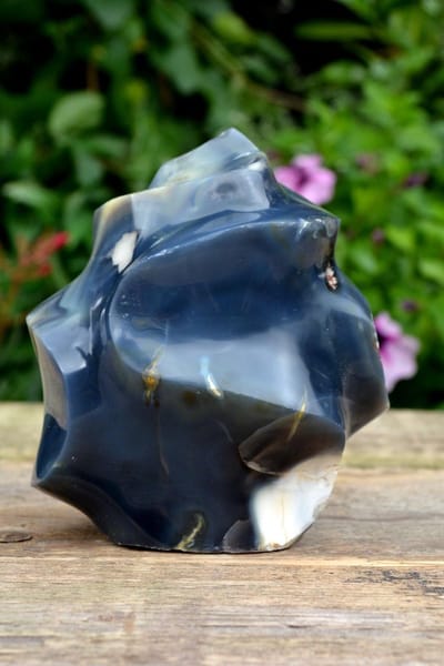 Orka vlam Agaat sculptuur - 1561 gram