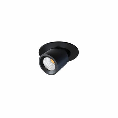 Nano Oxo 4551 Led spot 4W Draai- kantelbaar - mini - Rond - zwart - instelbaar 2700 - 3000 - 4000K
