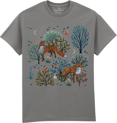 Vossen Forest Foxes The Coloured House T-shirt M