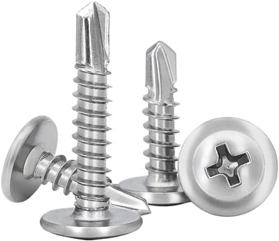 Roestvrijstalen zelftappende schroeven M4.2x50mm - 45 stuks voor staal, metaal en plaatwerk