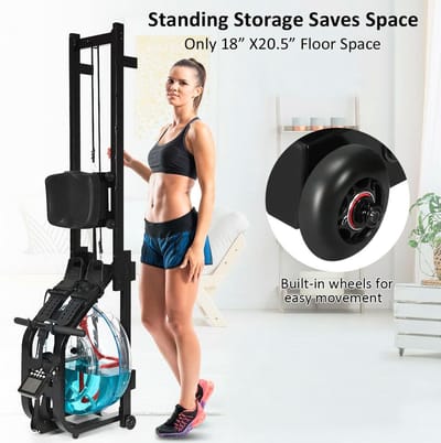 Water Roeimachine - Indoor Trainer - Thuis Fitness - Ultra Weerstand - 213x52x56 cm