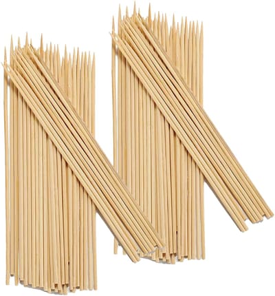Spiesjes Sateprikkers - 170x - bamboe hout - 25 cm - barbecue spiezen - satestokjes