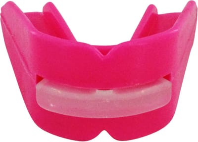 Gebitsbeschermer/Bitje voor beugel + ondertanden bescherming Roze Kleur: Roze