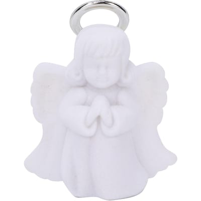 Boîte à Bijoux Portable Mignonne en Forme d'Ange Coquille d'Huître Boucles d'Oreilles Collier Étui de Rangement Cadeau Blanc white