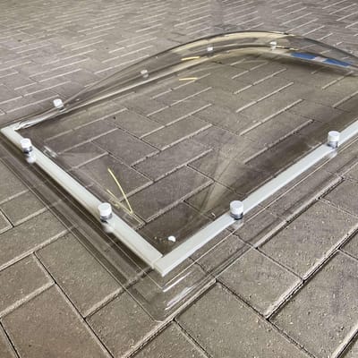 Lichtkoepel plexiglas helder 50x100 cm dubbelwandig