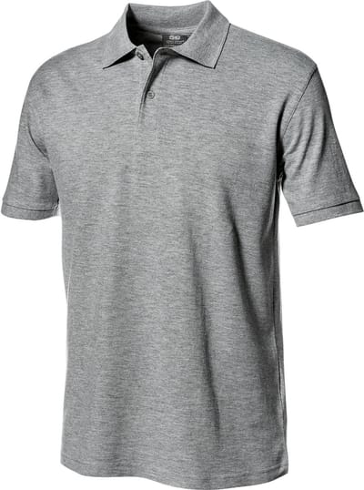 SIR SAFETY PIQUET Korte mouw Werkpolo HEREN Grijs - 100% Katoen - 180 g/m² - Dubbel Gestikt