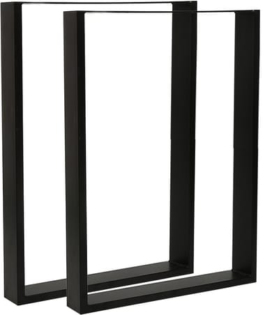 PIPIPOXER-Tafelpoten 60×72 cm meubelpoot–Set van 2–Industrieel,zwart