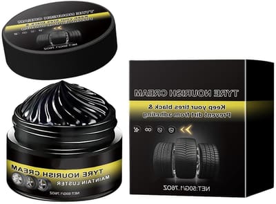 Autoband Polijstpasta - Bandenverzorging Wax - Voertuig Opknappen - UV-bescherming - 50 Gram - Zwart