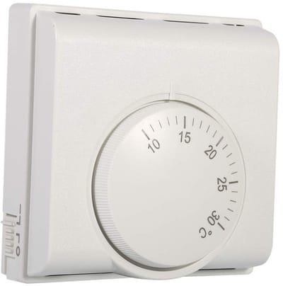 Dailygoody - Thermostaat - Mechanische Temperatuurregelaar - Duurzaam - Rood - Centrale Verwarming - Geschikt voor Thuis - Kunststof