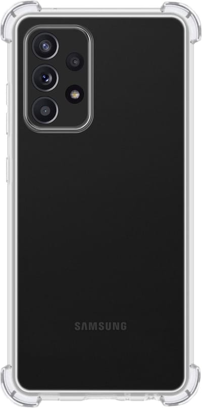 Hoes - Geschikt voor Samsung Galaxy A53 - Sterk & Shockproof - Siliconen Case - Back Cover - Telefoon Hoesje Shock Proof - Transparant