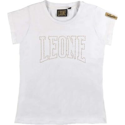 T-shirt Leone 1947 Girl T-Shirt Short Sleeves Sporty Gold