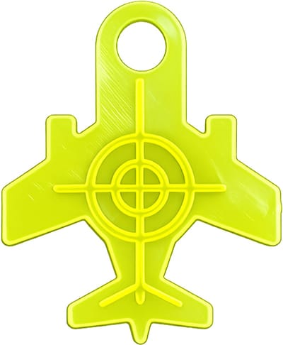 Shooting targets vliegtuig - drone - Kermis schietdoelen Drone (250 stuks) - Fluo Geel - schietschijven kunststof