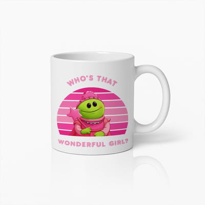 Wie Is Dat Geweldige Meisje? Schattige Cartoon Mok 330ml – Perfect Cadeau voor Meisjes