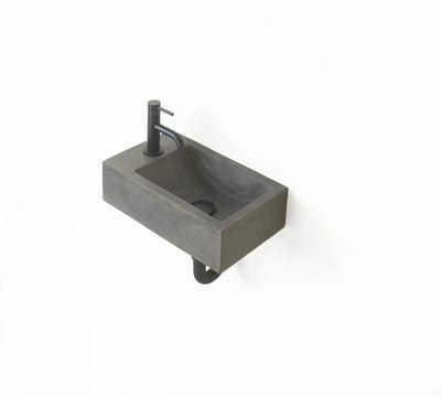 Toilet fontein - Beton - Donkergrijs - 40x23x11cm - Indonesisch - Design
