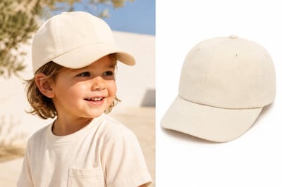 Baby Pet Crème – Verstelbare Baseball Cap voor Jongens en Meisjes – Maat 48