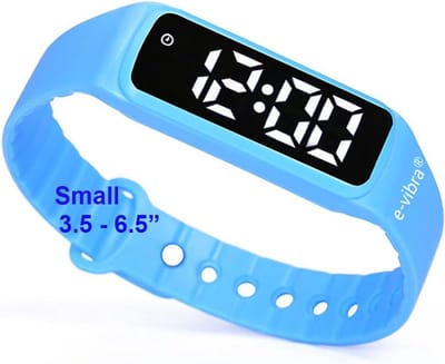 Trillend Herinneringshorloge - Vibratie Alarm - Medicatie Herinnering - 8 Individuele Alarmen - 22x2x1 cm - Blauw