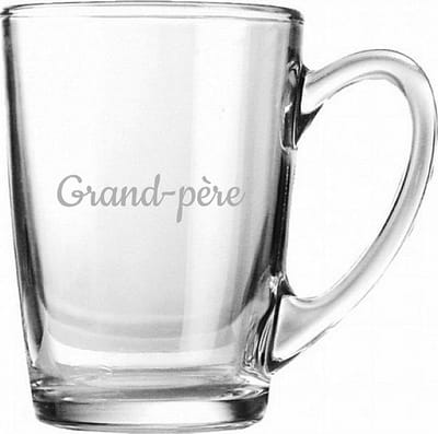 Theeglas gegraveerd - 32cl - Grand-père