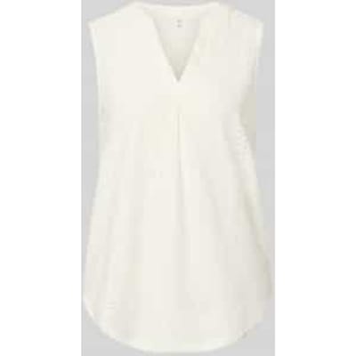 regular fit blousetop met ajourwerk model 'SANDRA'